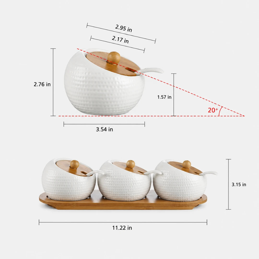CeramicSpice™ Ceramic Condiment Jar