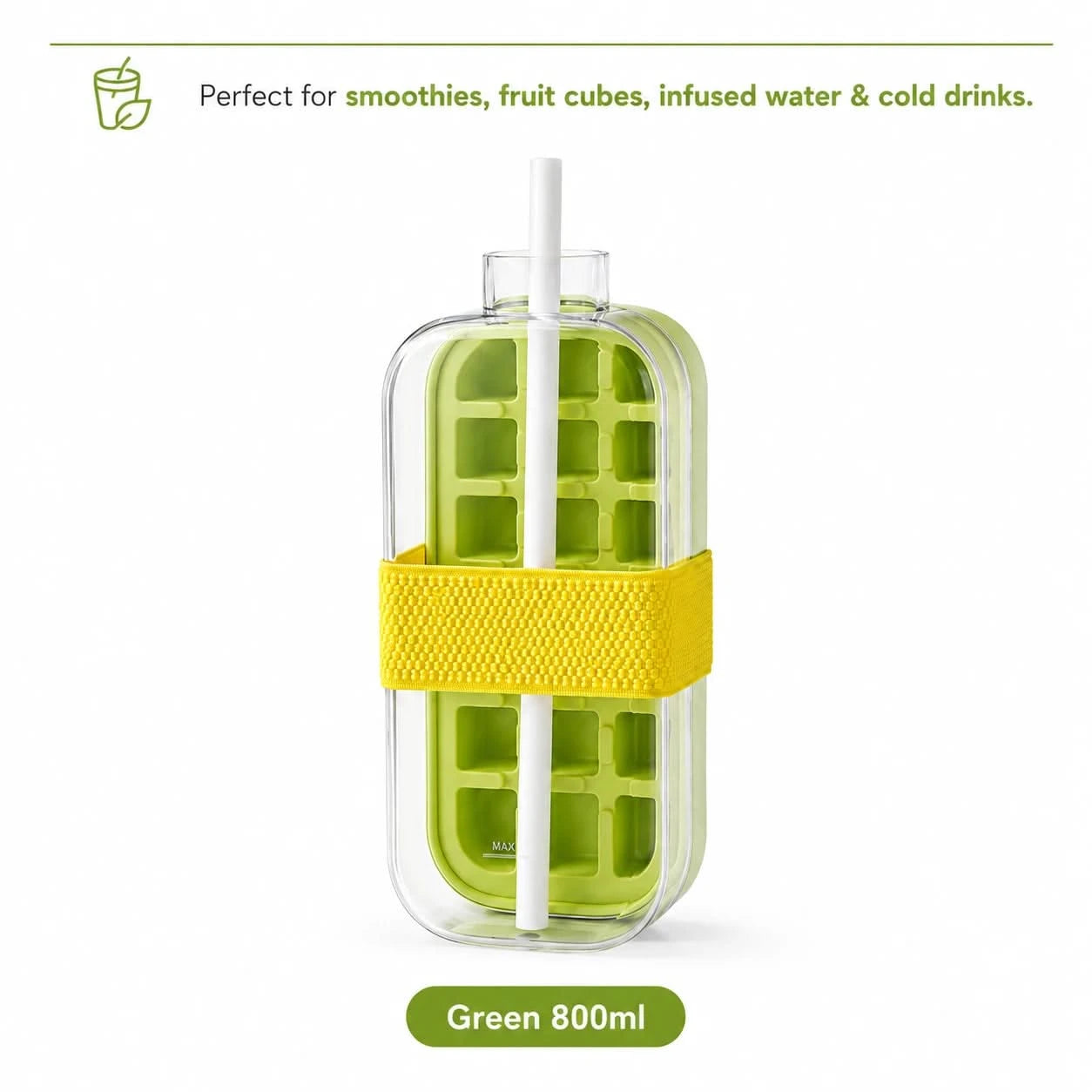 IceDrop – 2-in-1 Ice Cube Tray & Drinking Bottle