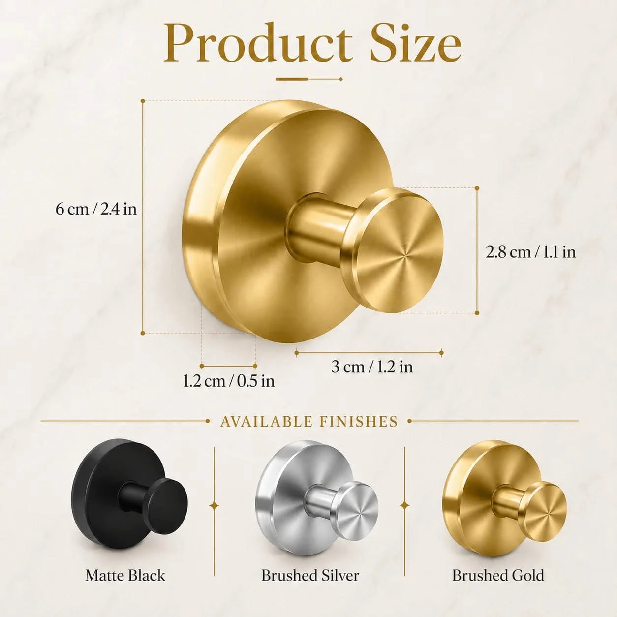 GripSteel Stainless Suction Hook