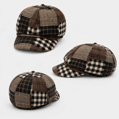 CheckCraft™ Plaid Newsboy Cap