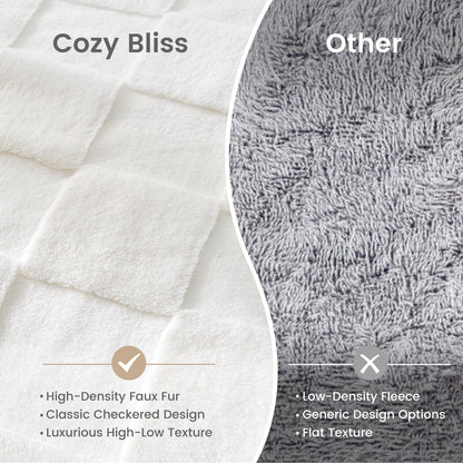 Comparison of Cozy Bliss and Other texture options with text labels.