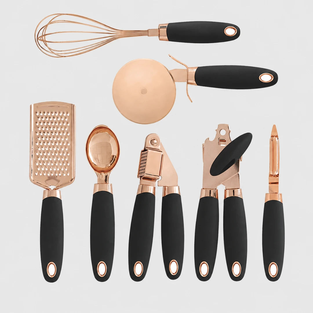 ChefCraft™ 7-Piece Rose Gold Kitchen Set