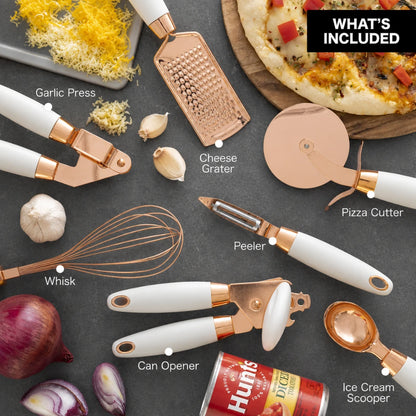 ChefCraft™ 7-Piece Rose Gold Kitchen Set