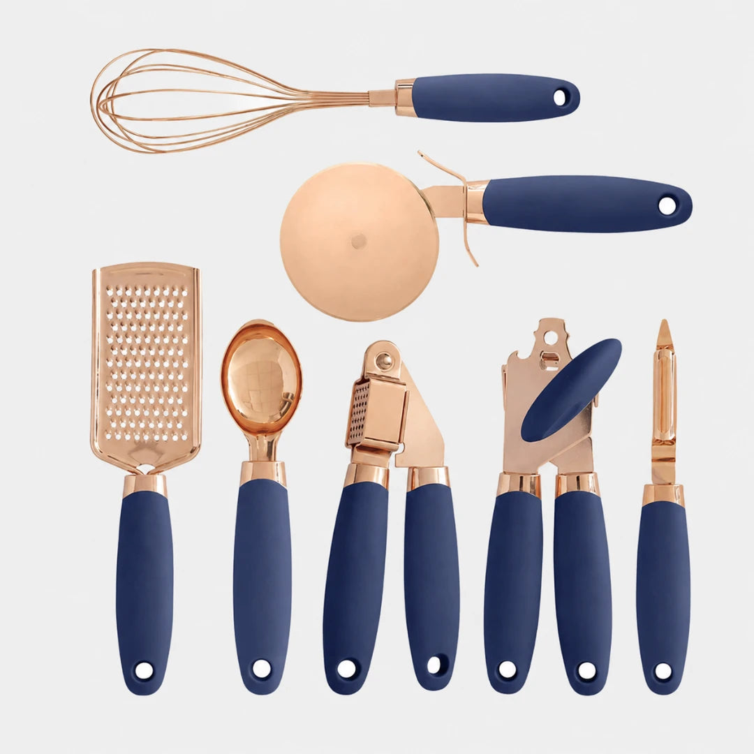 ChefCraft™ 7-Piece Rose Gold Kitchen Set