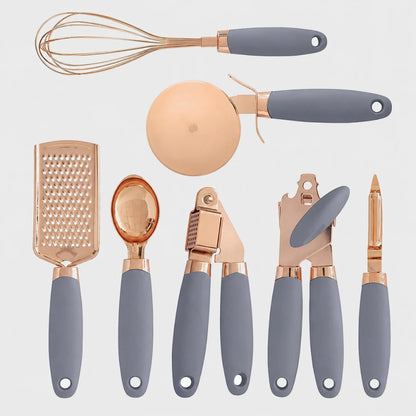 ChefCraft™ 7-Piece Rose Gold Kitchen Set