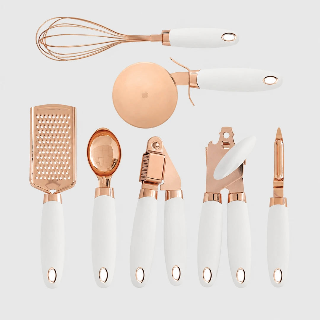 ChefCraft™ 7-Piece Rose Gold Kitchen Set