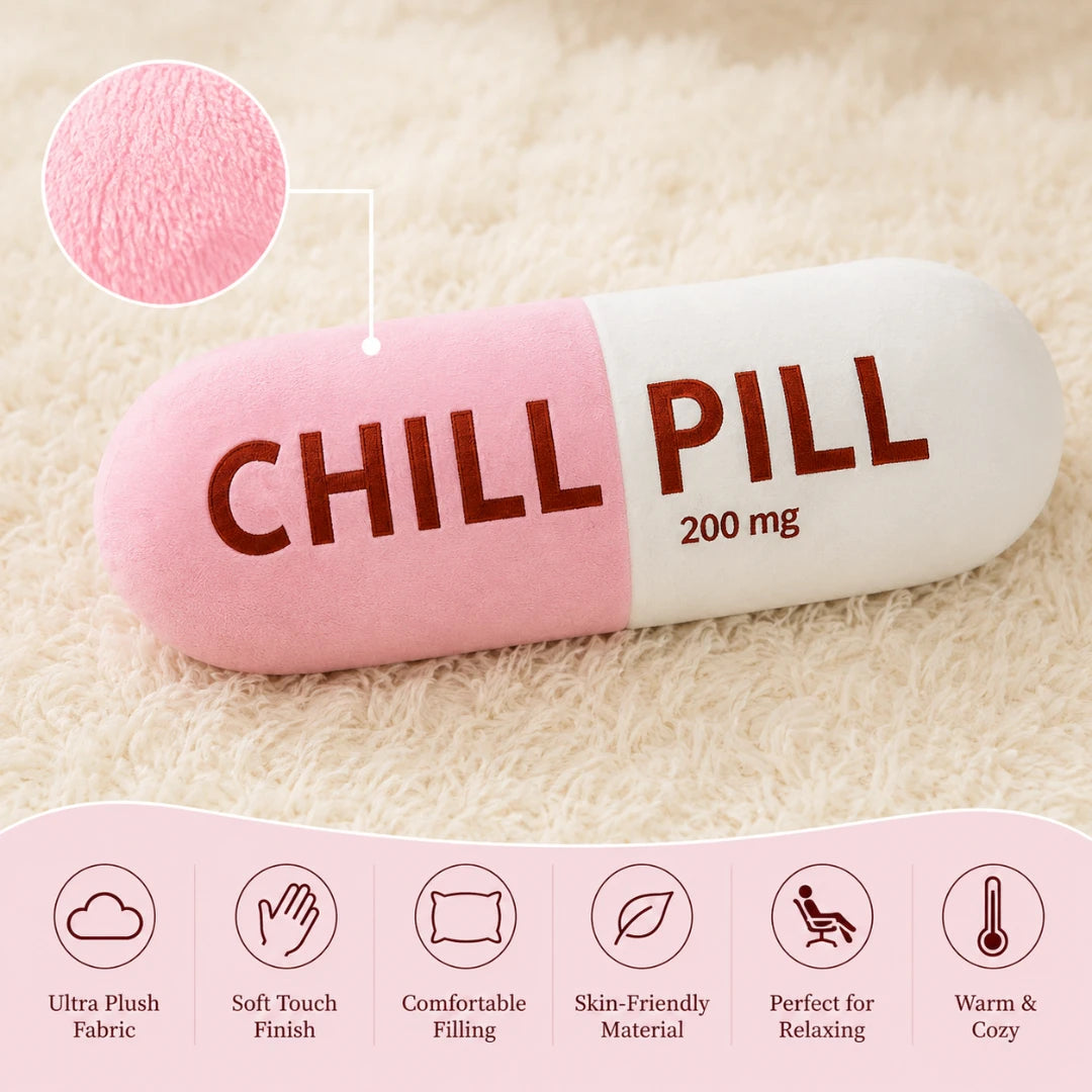 ChillPill™ Plush Capsule Pillow