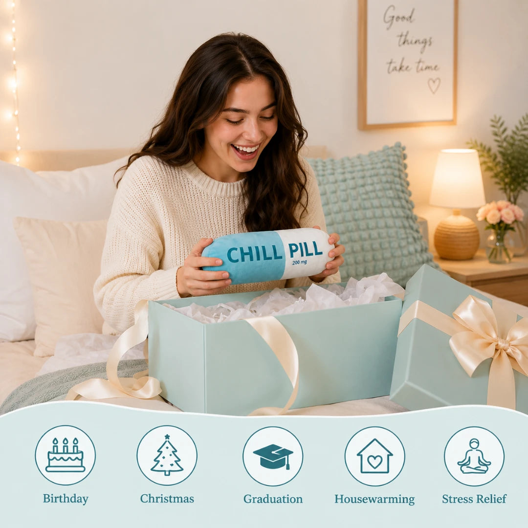 ChillPill™ Plush Capsule Pillow