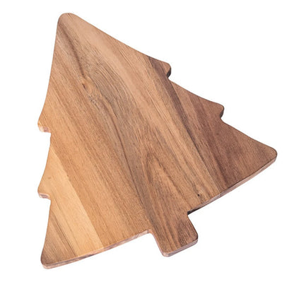 Josh & Tate - Christmas Tree Serving Board - Wooden cutting board shaped like a Christmas tree on a white background