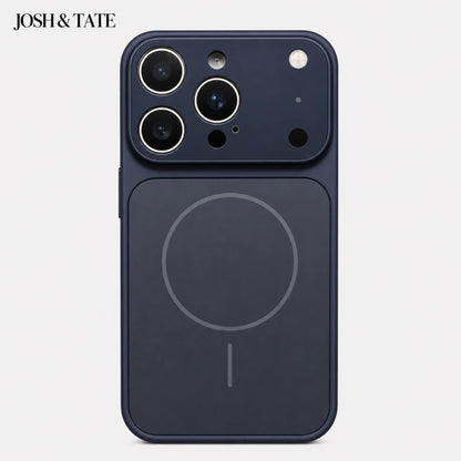 Josh & Tate - ChromeCore™ Premium MagSafe iPhone Case - Black phone case with a magnetic design on a white background, featuring the brand 'JOSH & Tate'.