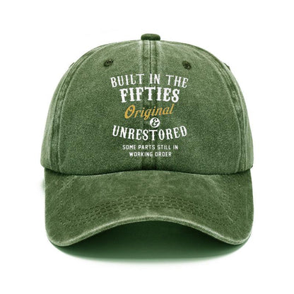 Green cap with text on a white background