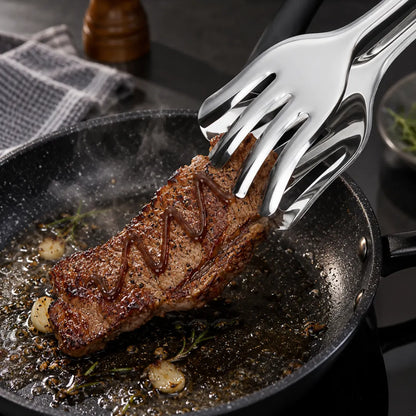 ClawGrip™ Stainless Steel Frying Tongs