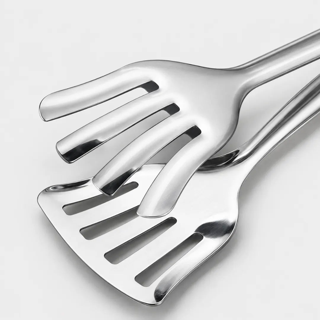 ClawGrip™ Stainless Steel Frying Tongs