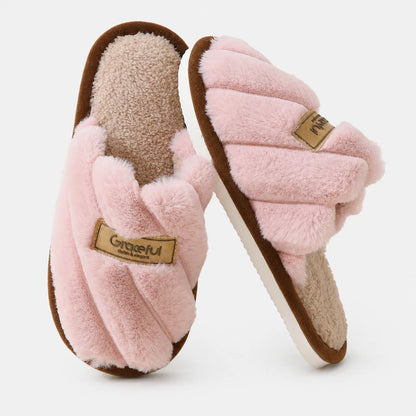 CloudCross™ Fuzzy Slide Slippers