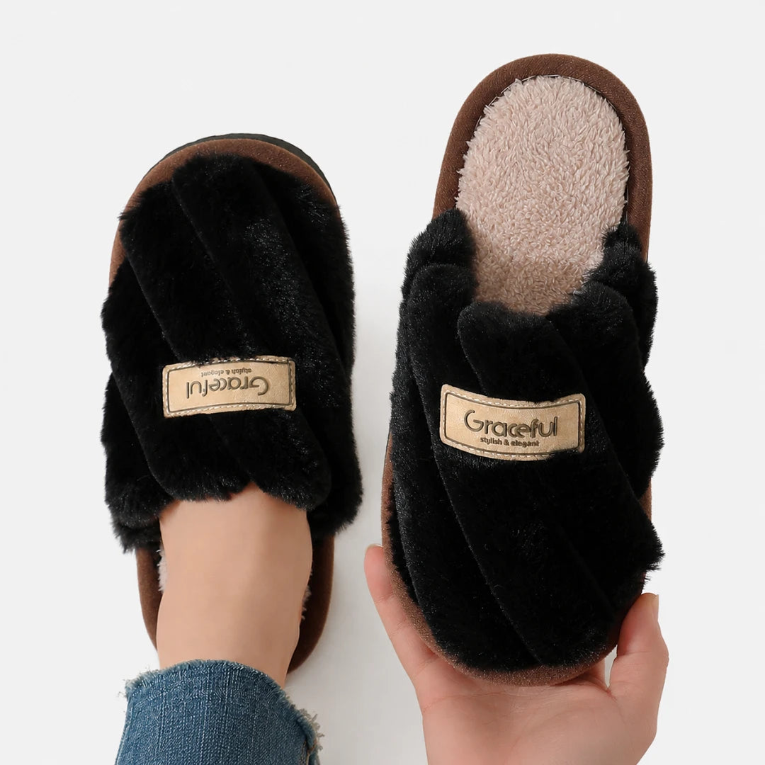 CloudCross™ Fuzzy Slide Slippers