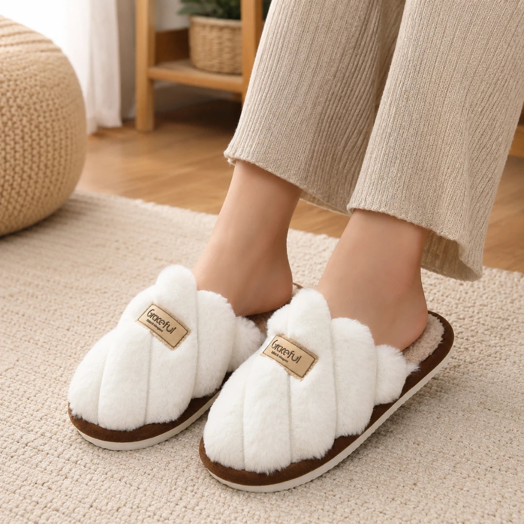 CloudCross™ Fuzzy Slide Slippers
