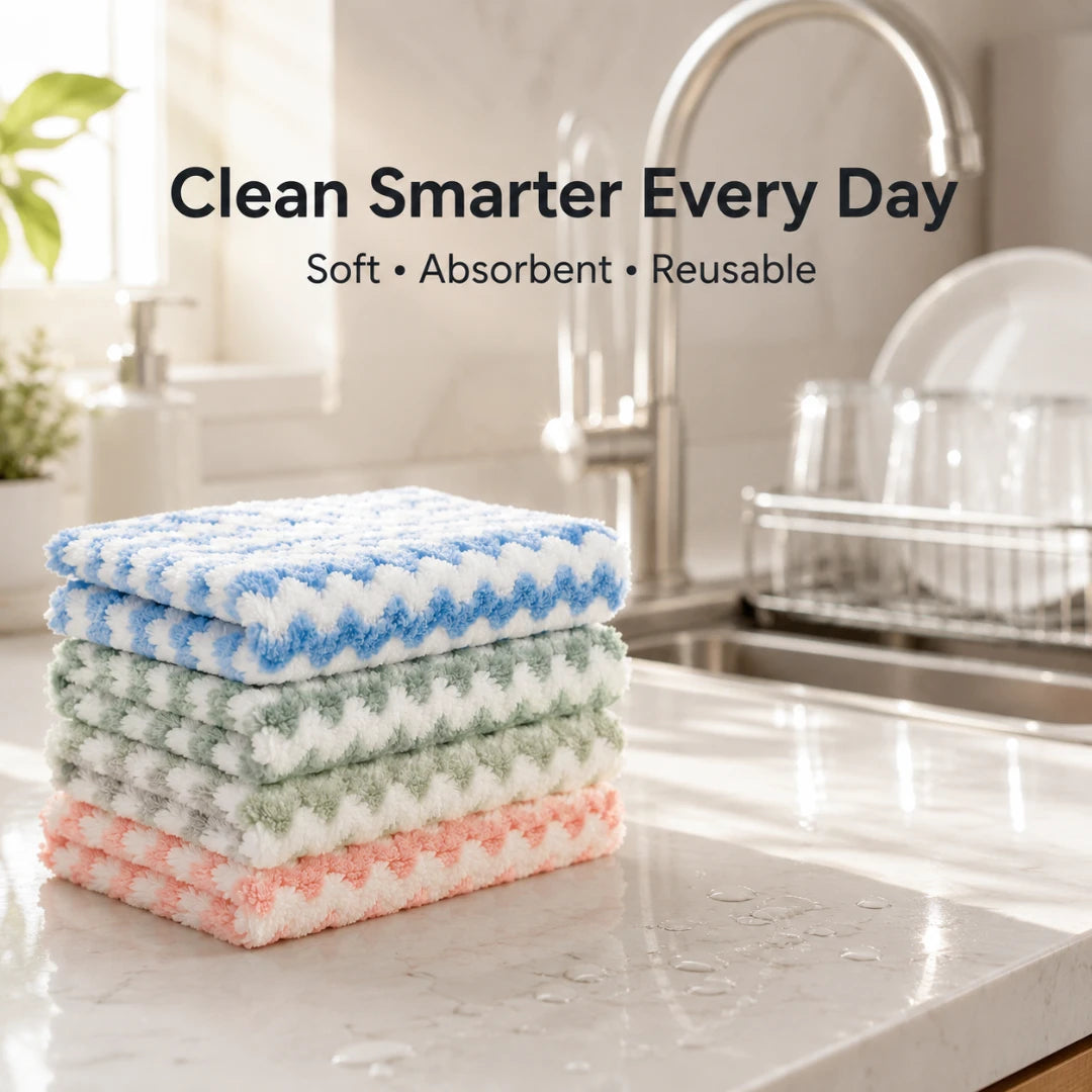 CloudWipe™ 5-Piece Cleaning Cloths