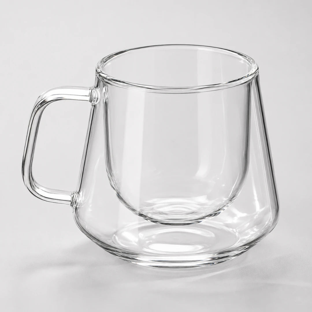 CoffeeBrew™ Double-Wall Glass Mug
