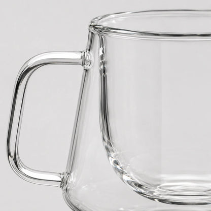 CoffeeBrew™ Double-Wall Glass Mug