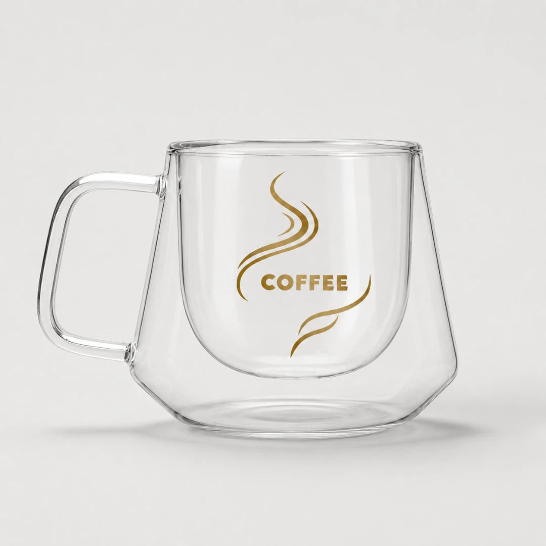CoffeeBrew™ Double-Wall Glass Mug