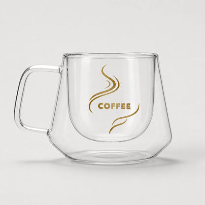 CoffeeBrew™ Double-Wall Glass Mug