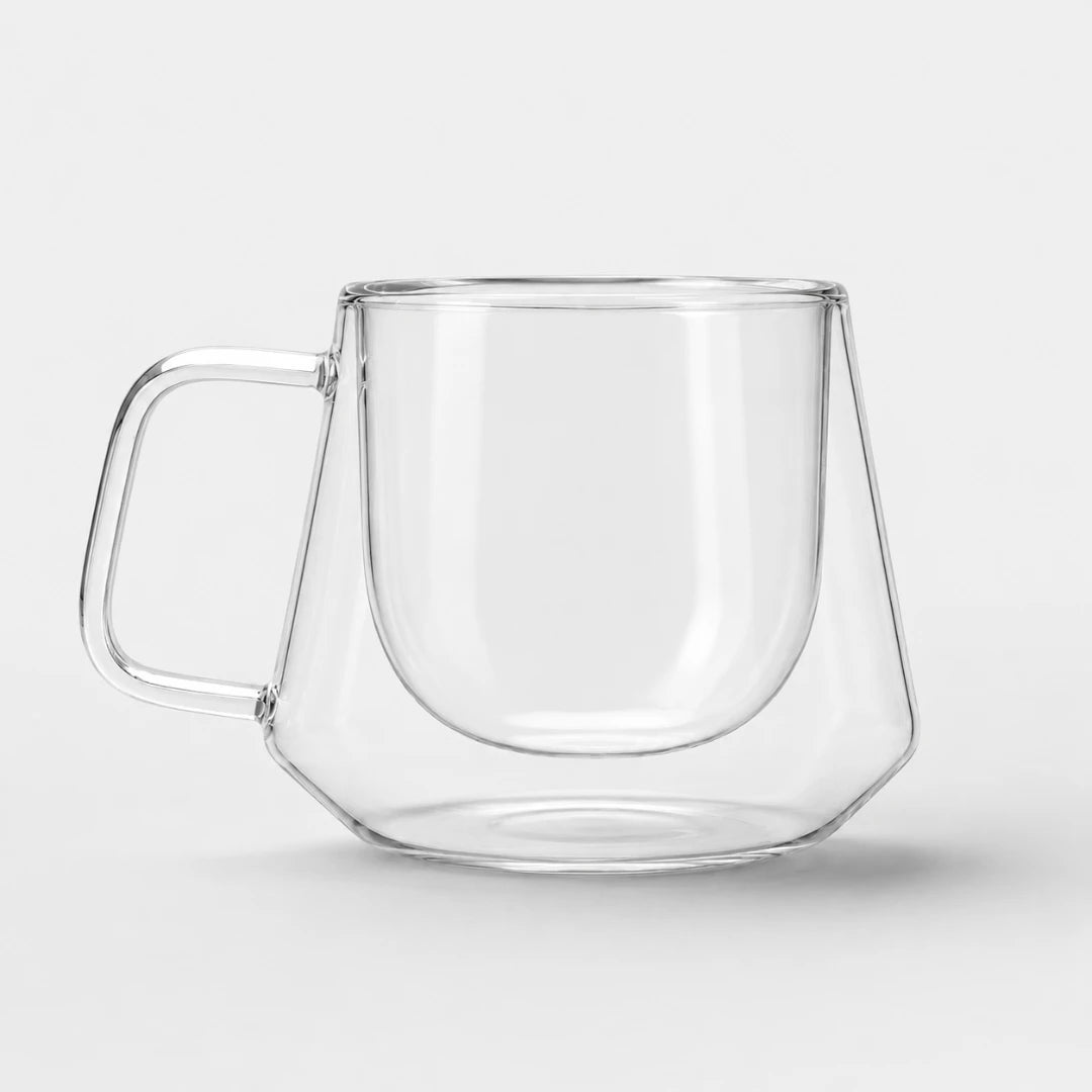 CoffeeBrew™ Double-Wall Glass Mug