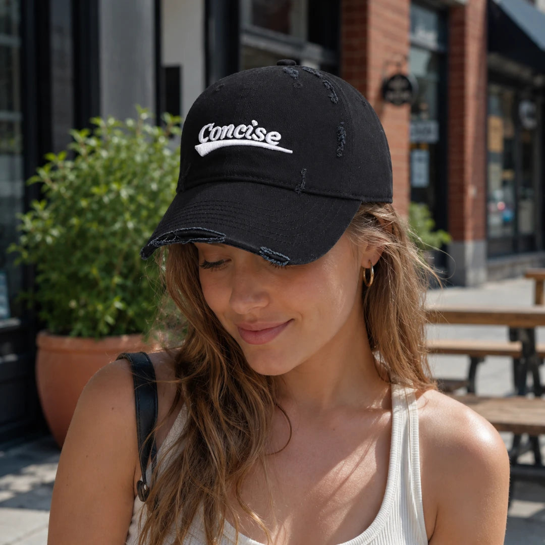 ConciseDrift™ Distressed Cap