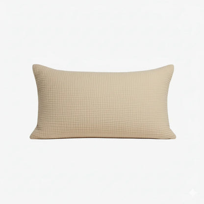 Muslin Cotton Pillowcase, Breathable Soft Standard Size 20x35 Inches, Skin and Hair Friendly 0
