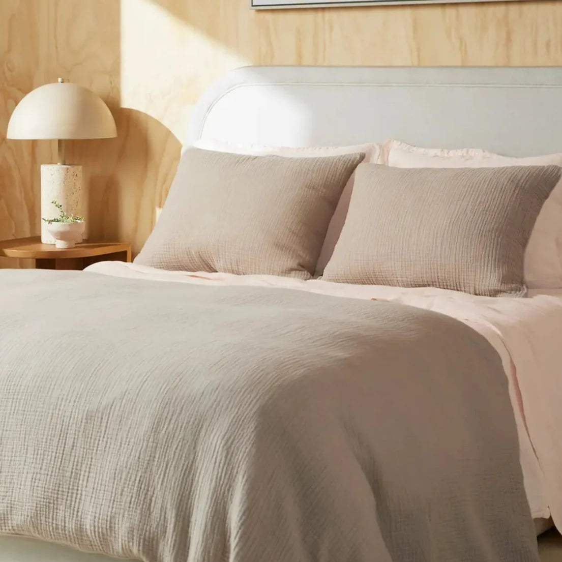 Muslin Cotton Pillowcase, Breathable Soft Standard Size 20x35 Inches, Skin and Hair Friendly 2