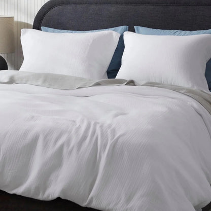 Muslin Cotton Pillowcase, Breathable Soft Standard Size 20x35 Inches, Skin and Hair Friendly 3