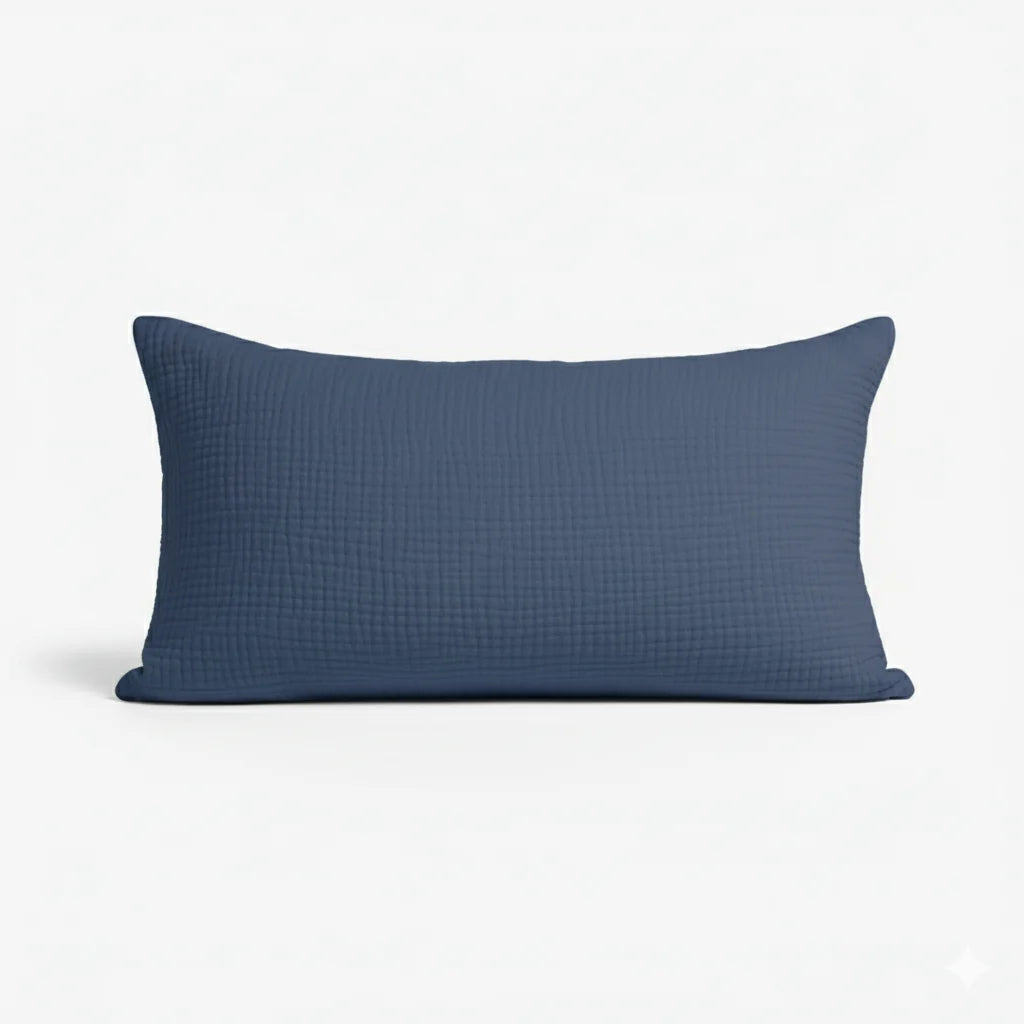 Muslin Cotton Pillowcase, Breathable Soft Standard Size 20x35 Inches, Skin and Hair Friendly 5
