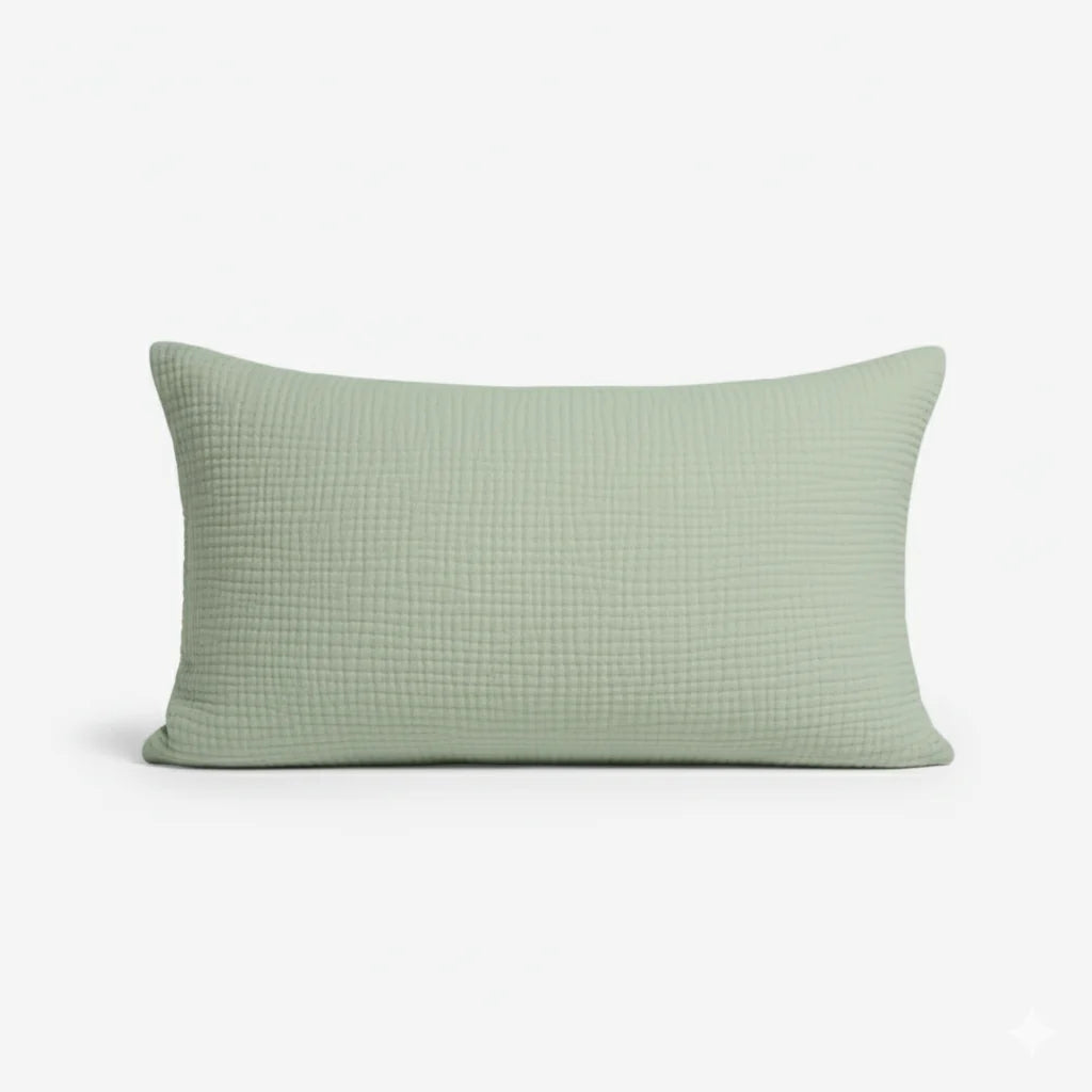 Muslin Cotton Pillowcase, Breathable Soft Standard Size 20x35 Inches, Skin and Hair Friendly 6