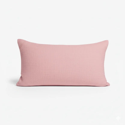 Muslin Cotton Pillowcase, Breathable Soft Standard Size 20x35 Inches, Skin and Hair Friendly 7