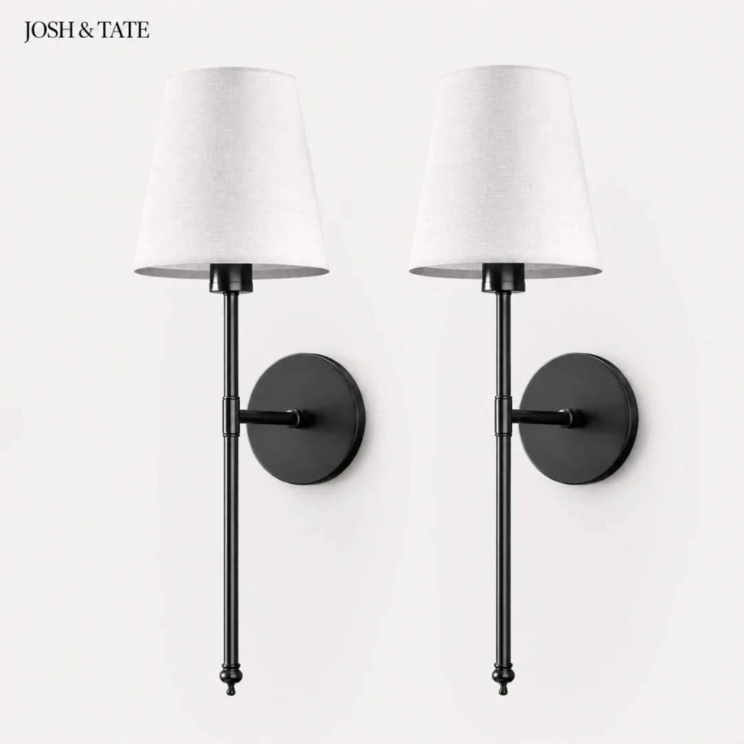 Josh & Tate - Cordless Fabric Wall Light