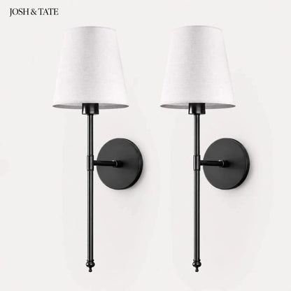 Josh & Tate - Cordless Fabric Wall Light