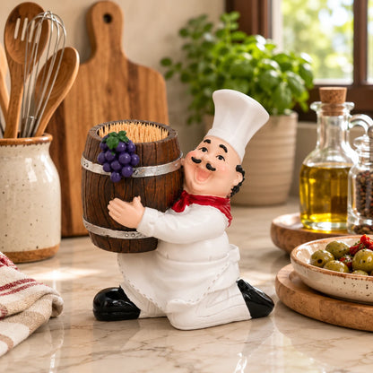 CorkChef™ Wine Barrel Toothpick Holder