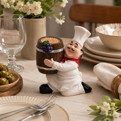 CorkChef™ Wine Barrel Toothpick Holder