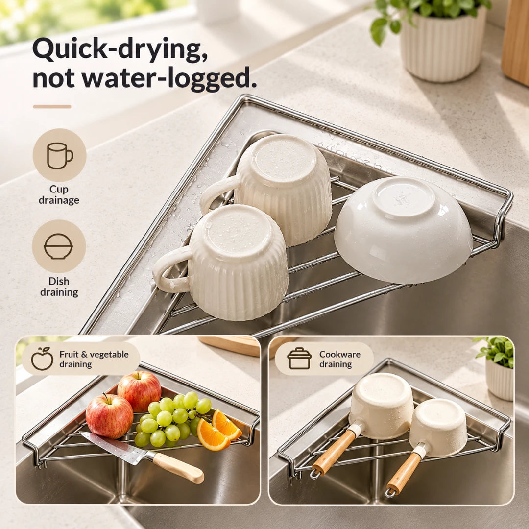 CornerFlow™ Sink Drying Rack