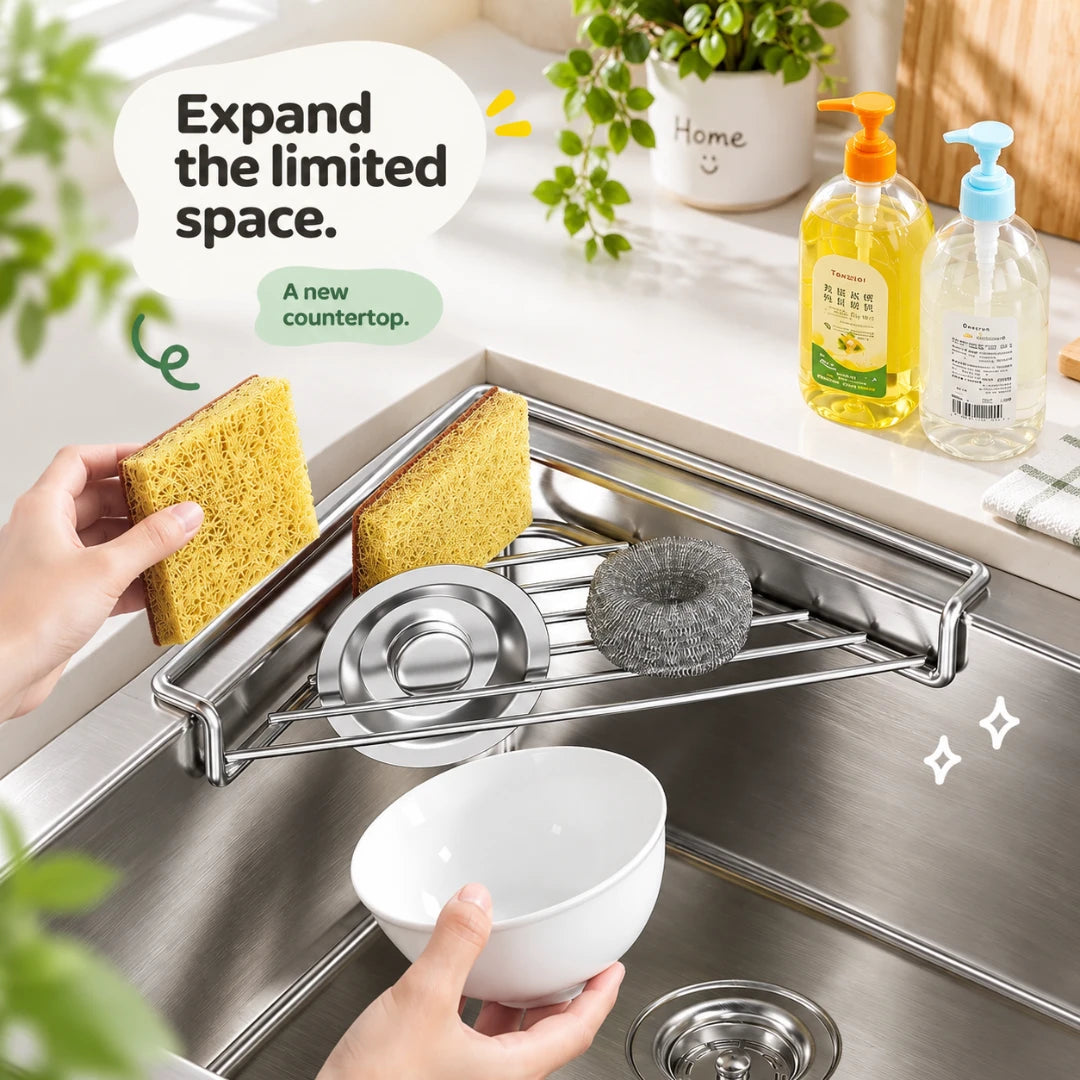 CornerFlow™ Sink Drying Rack