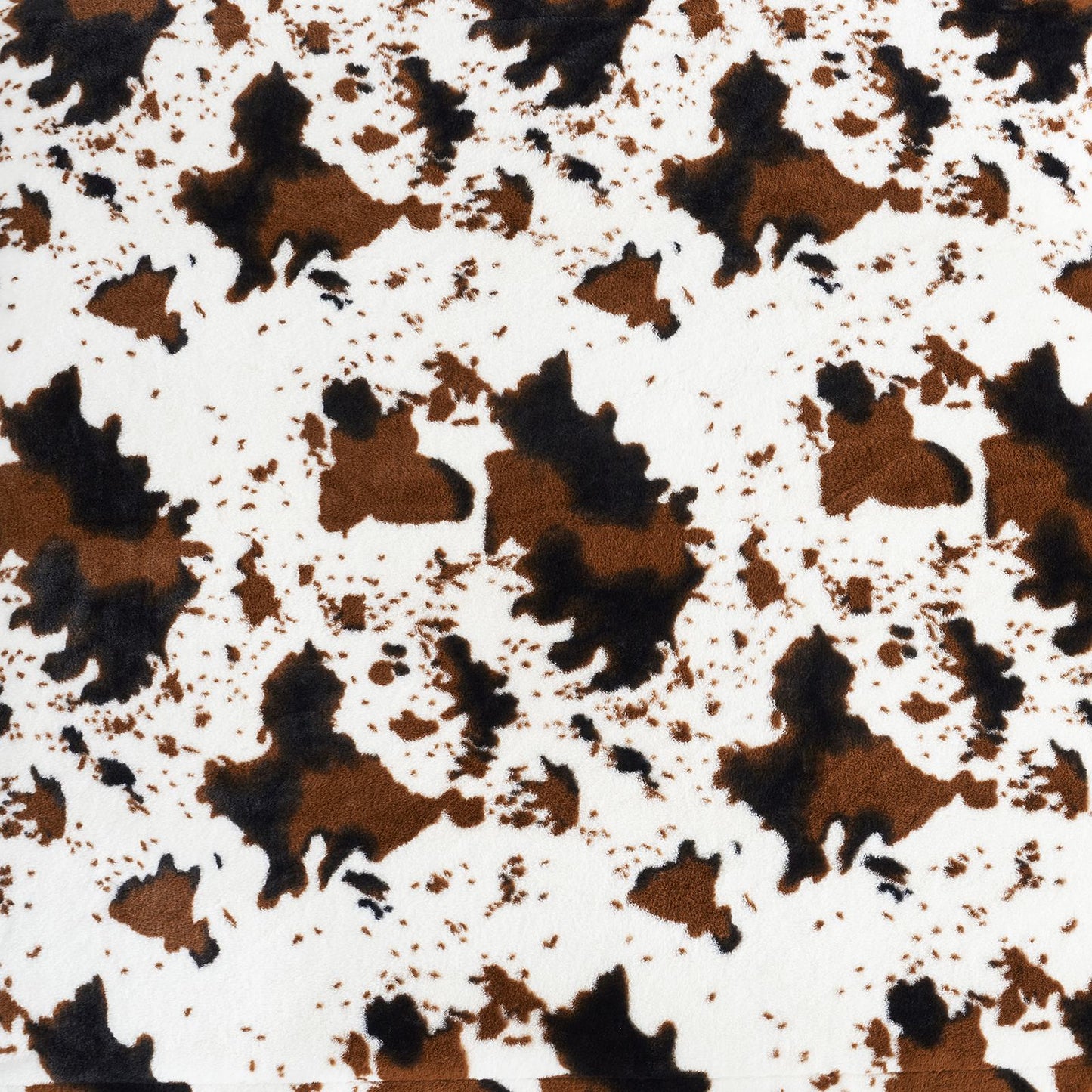 Pattern of brown and black shapes on a white background