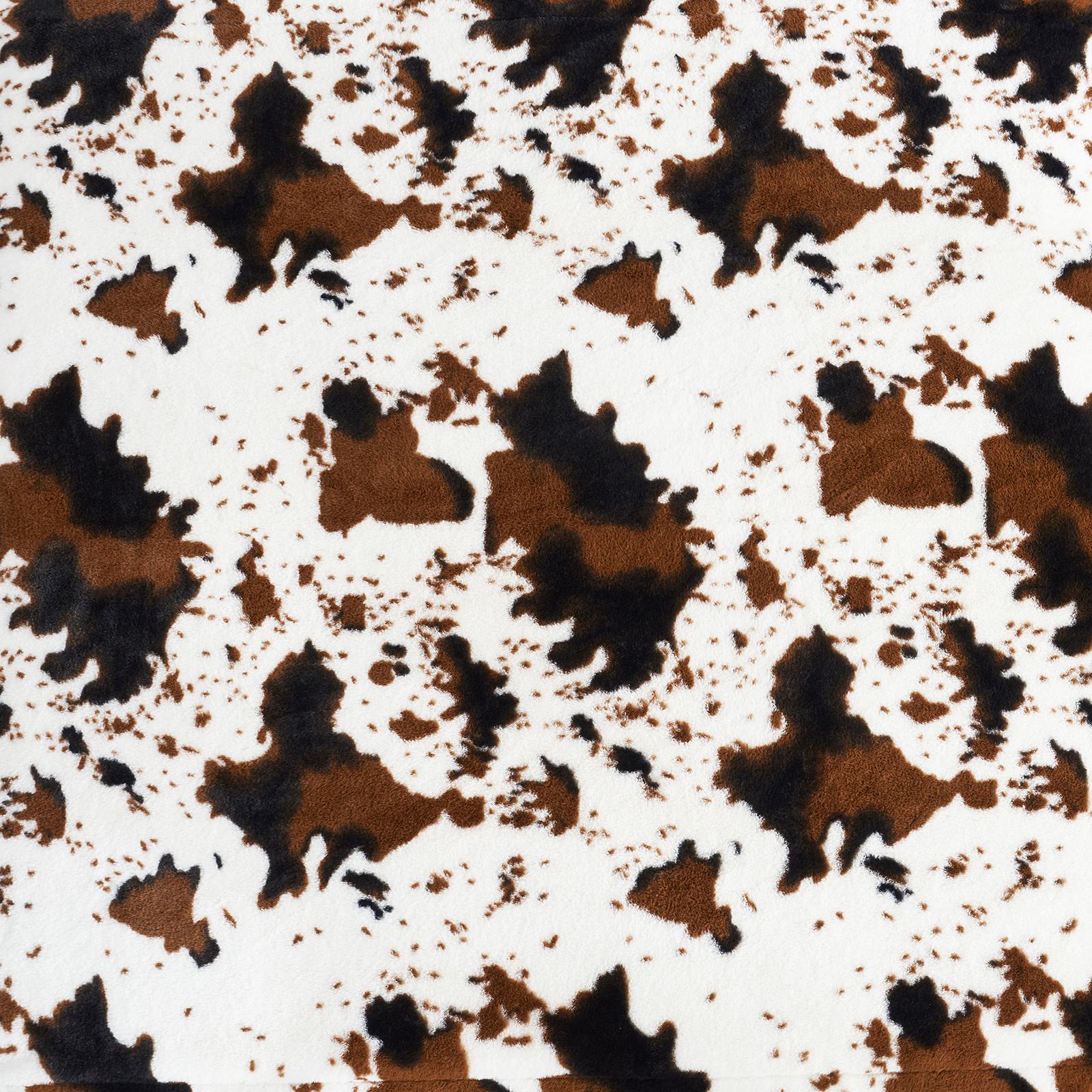 Pattern of brown and black shapes on a white background
