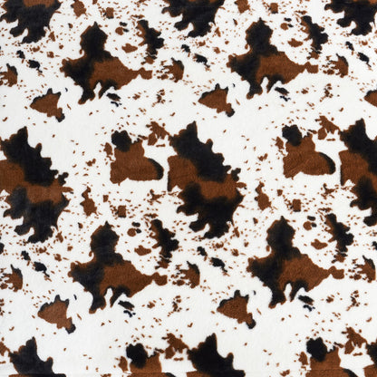 Pattern of brown and black shapes on a white background
