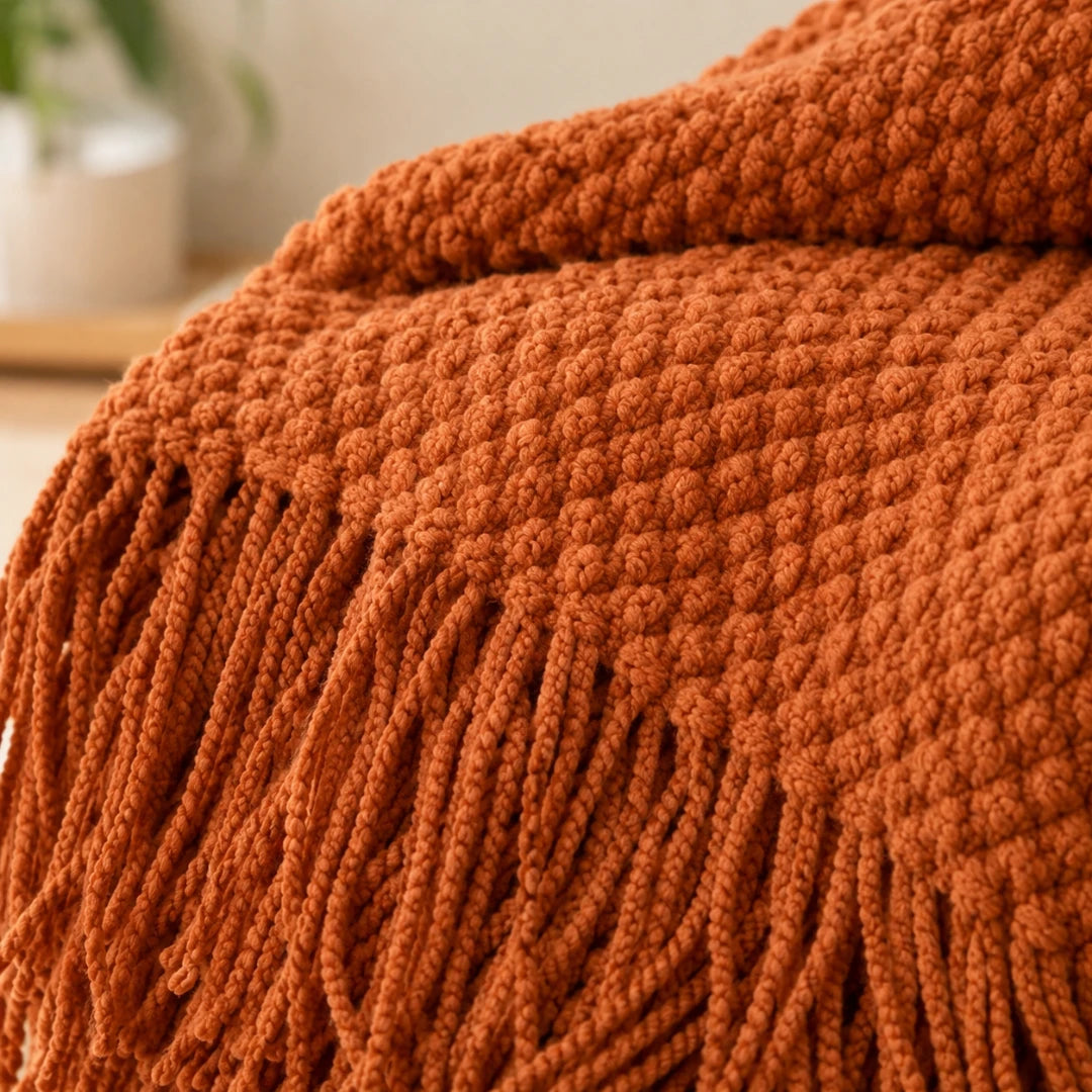 CozyKnot™ Tassel Throw Blanket