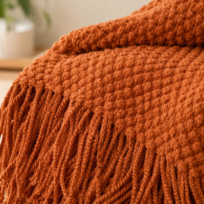 CozyKnot™ Tassel Throw Blanket