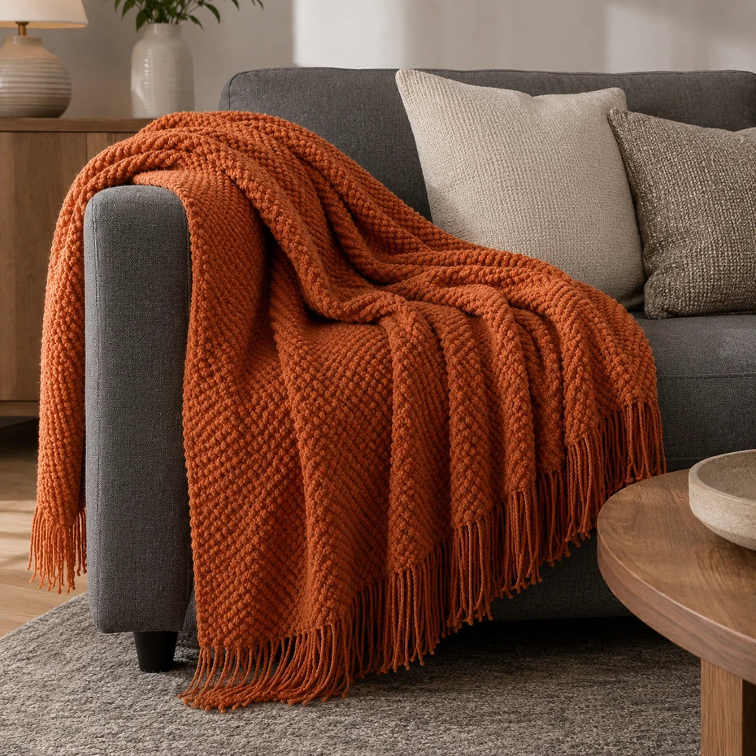 CozyKnot™ Tassel Throw Blanket