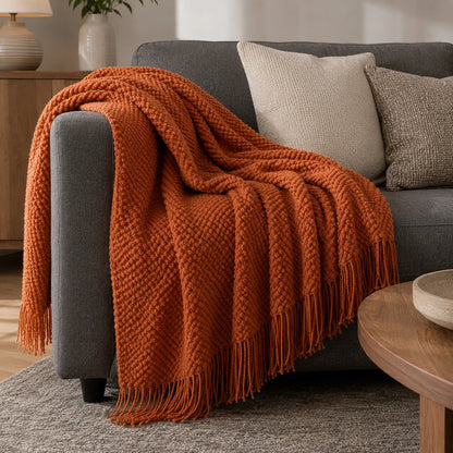 CozyKnot™ Tassel Throw Blanket
