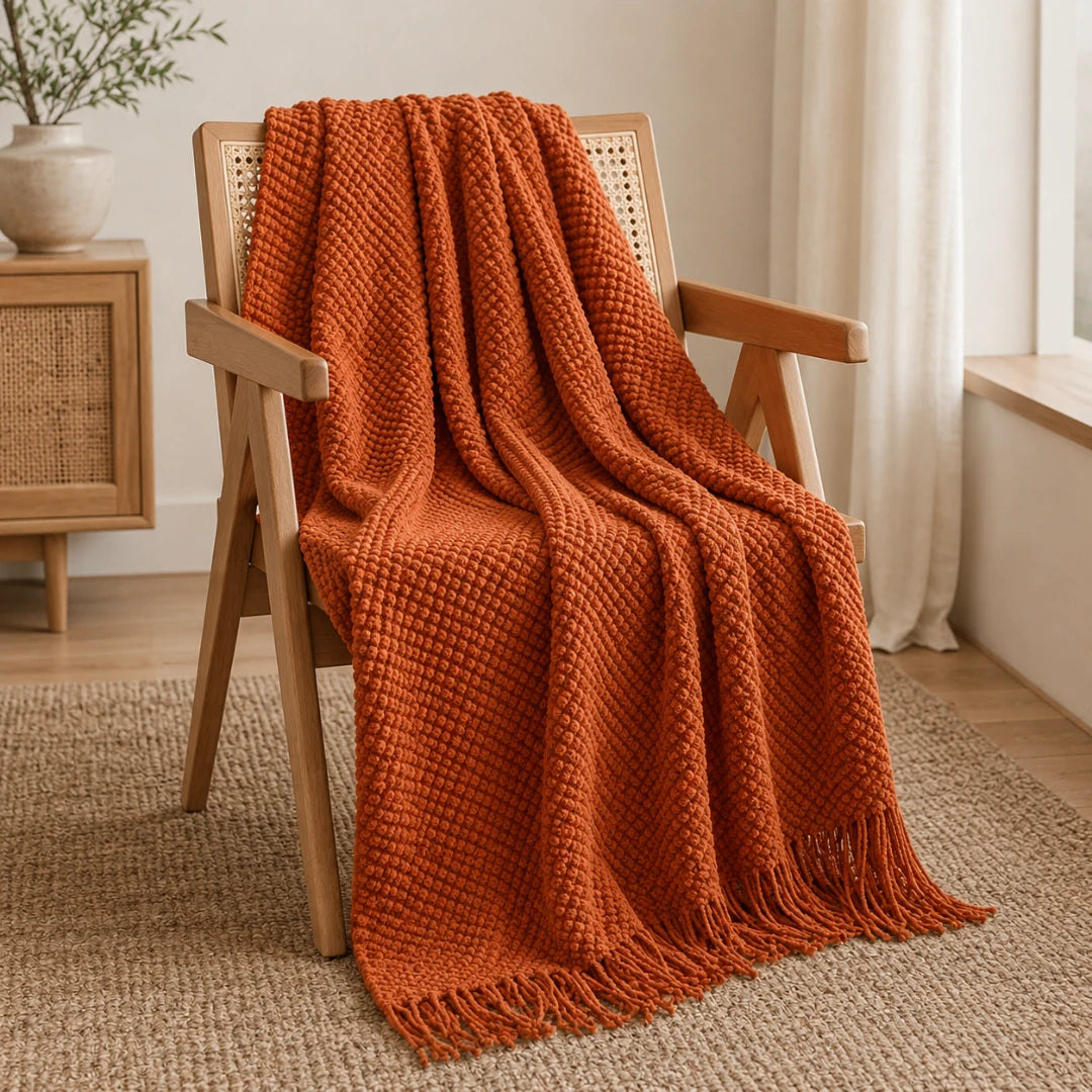 CozyKnot™ Tassel Throw Blanket