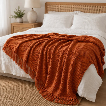 CozyKnot™ Tassel Throw Blanket