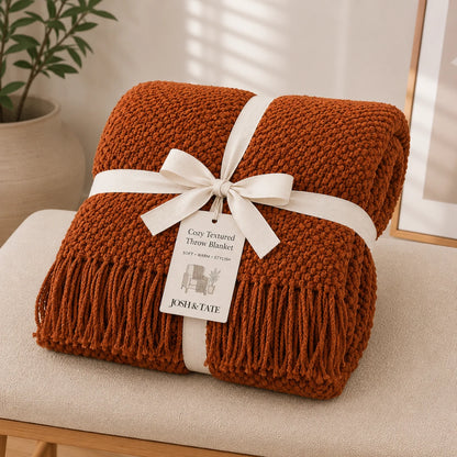 CozyKnot™ Tassel Throw Blanket