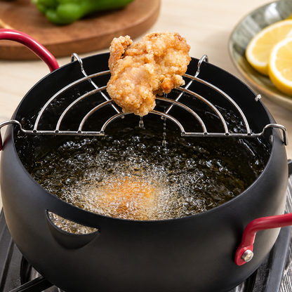 CrispRail™ Pot-Rim Oil-Drain Rack
